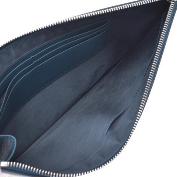 GUCCI GUCCY Green Calf Clutch Bag - Picture 7 of 12